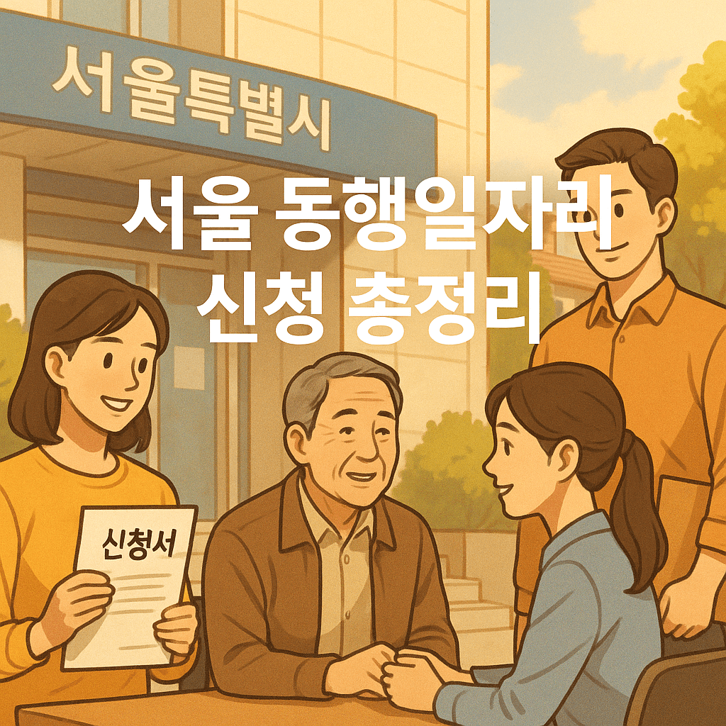 2025 서울 동행일자리 신청방법 급여 4대보험 상세 총정리