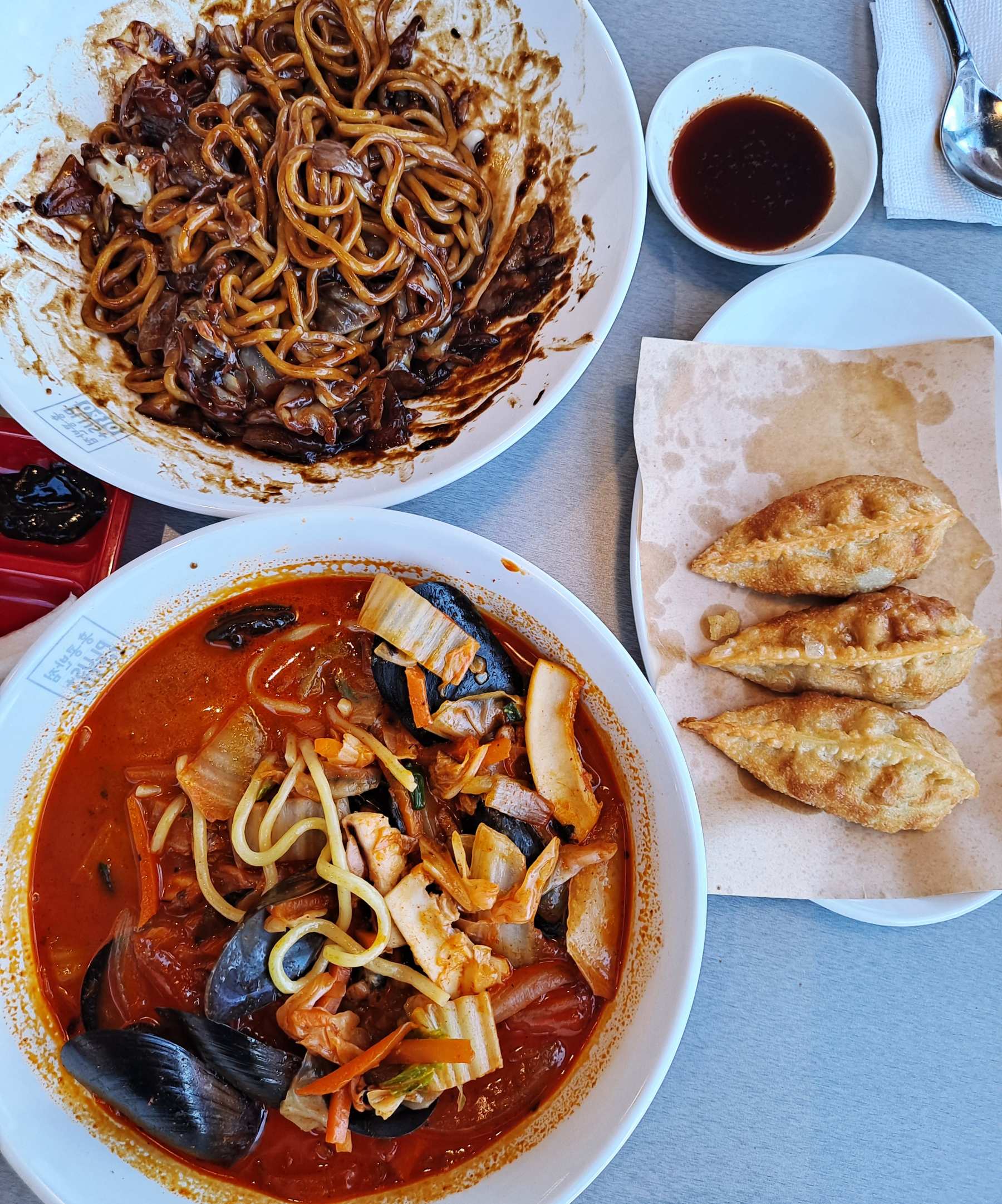 오늘의 메뉴 항공샷