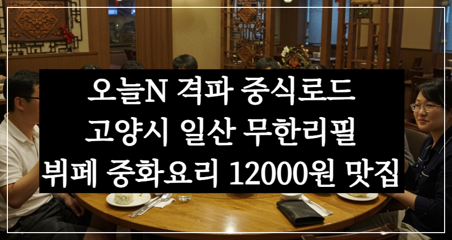 오늘N 격파 중식로드 고양시 일산 무한리필 뷔페 중화요리 12000원 맛집