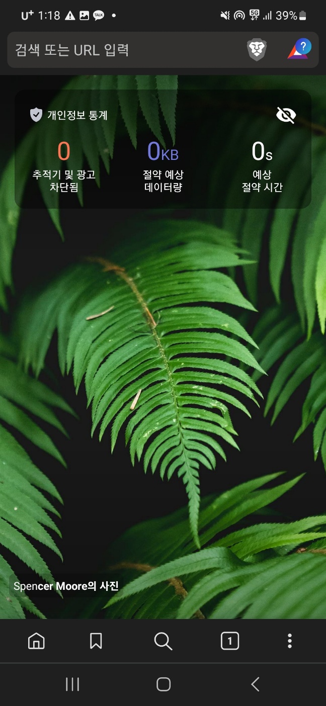 브레이브 브라우저-모바일- 설치완료