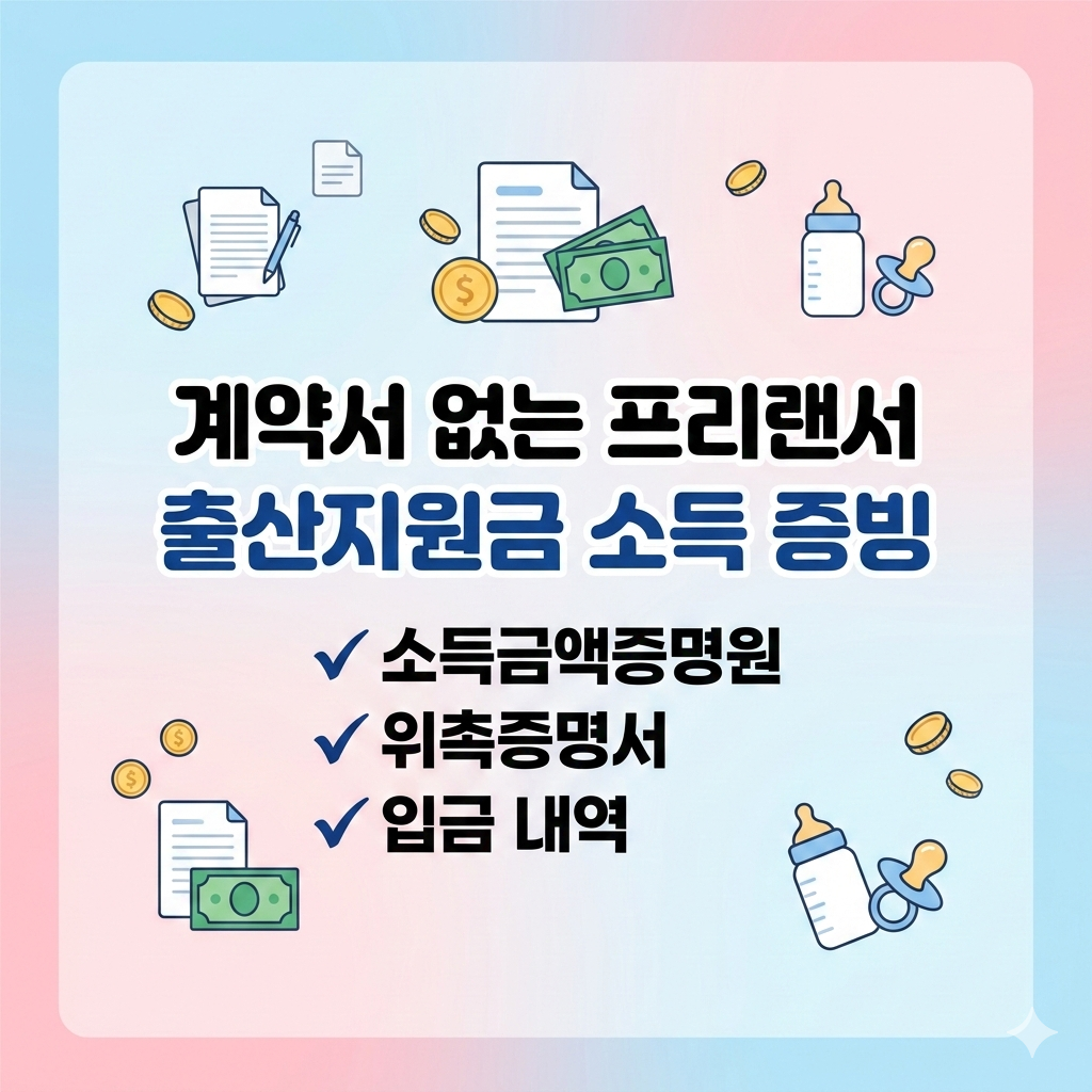 프리랜서 소득 증빙 용역계약서 없을 때 서류 제출법 5가지