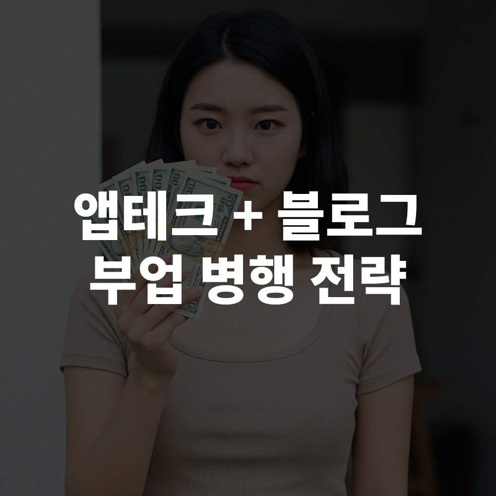앱테크 + 블로그 부업 병행 전략