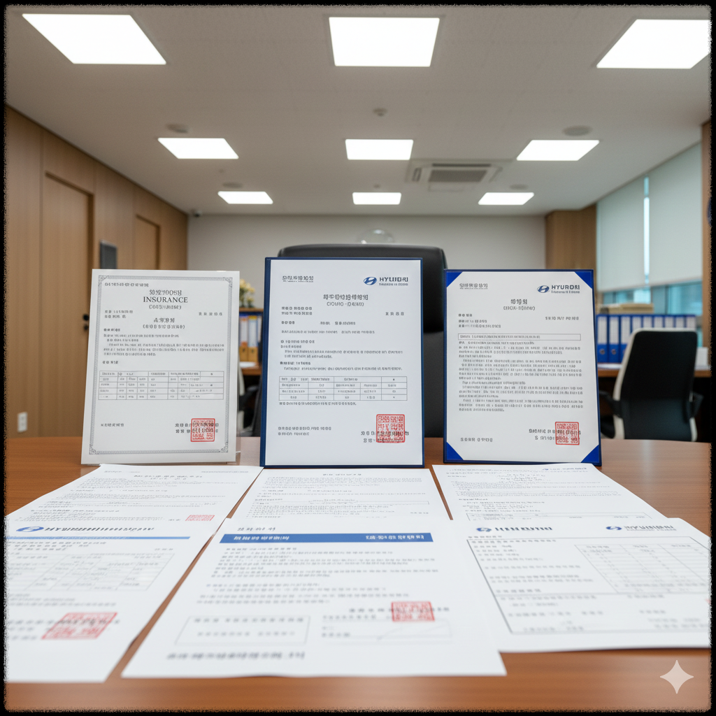 운전자보험 제도 개편을 상징하는 보험 서류 이미지