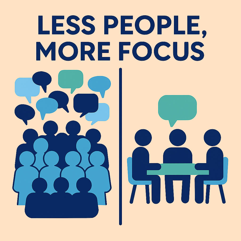 사람이 적을수록 집중력은 높아진다