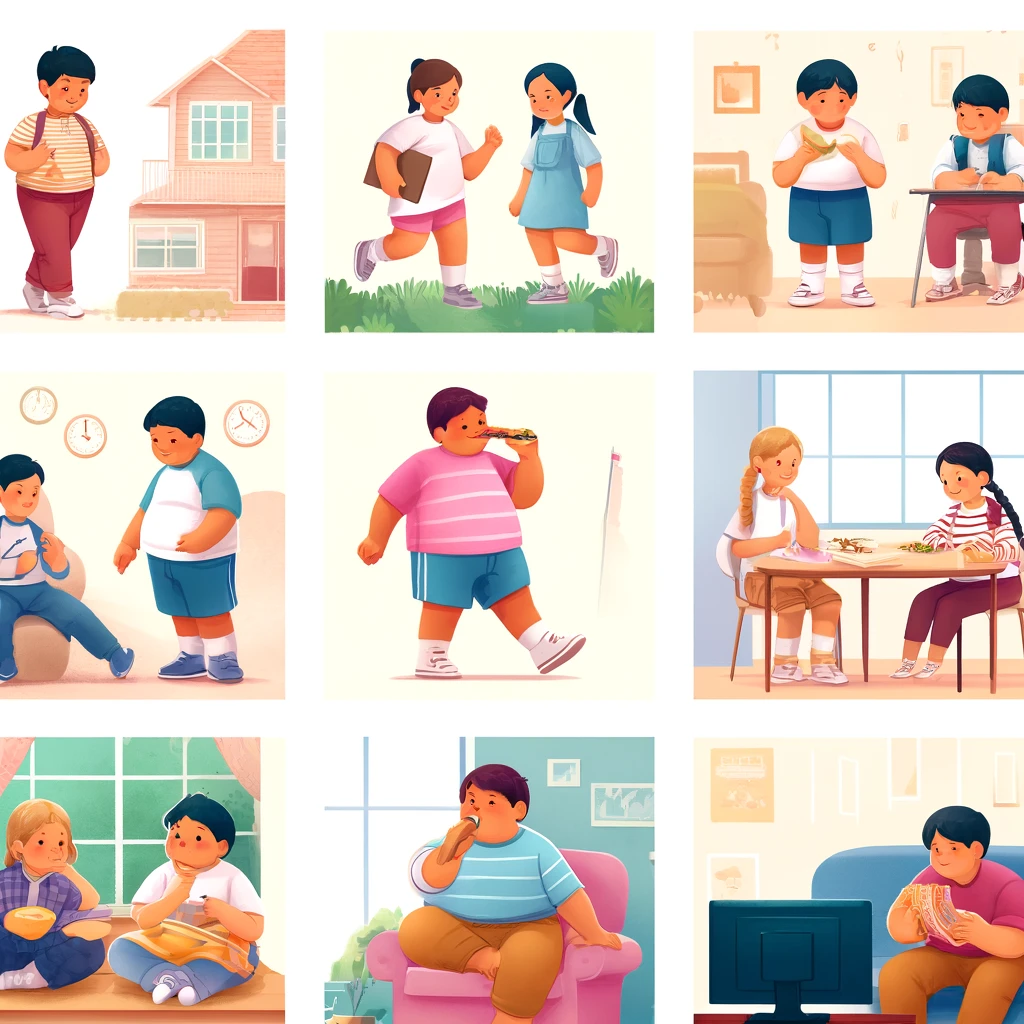 소아비만에 관련된 사진