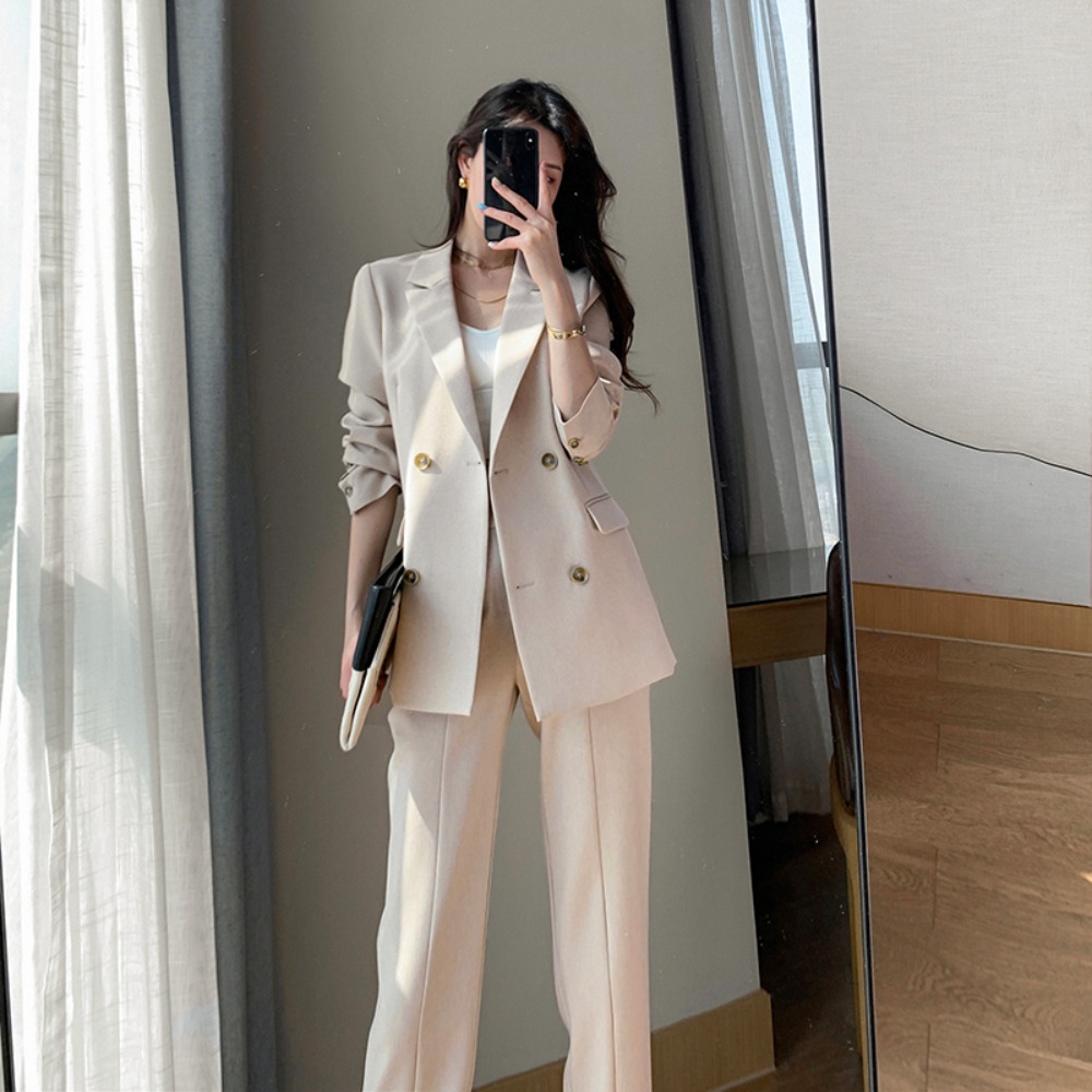 여자면접복장 정장 투피스 세트-세트 M