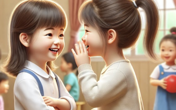 아이들은 모방을 통해 언어를 배웁니다