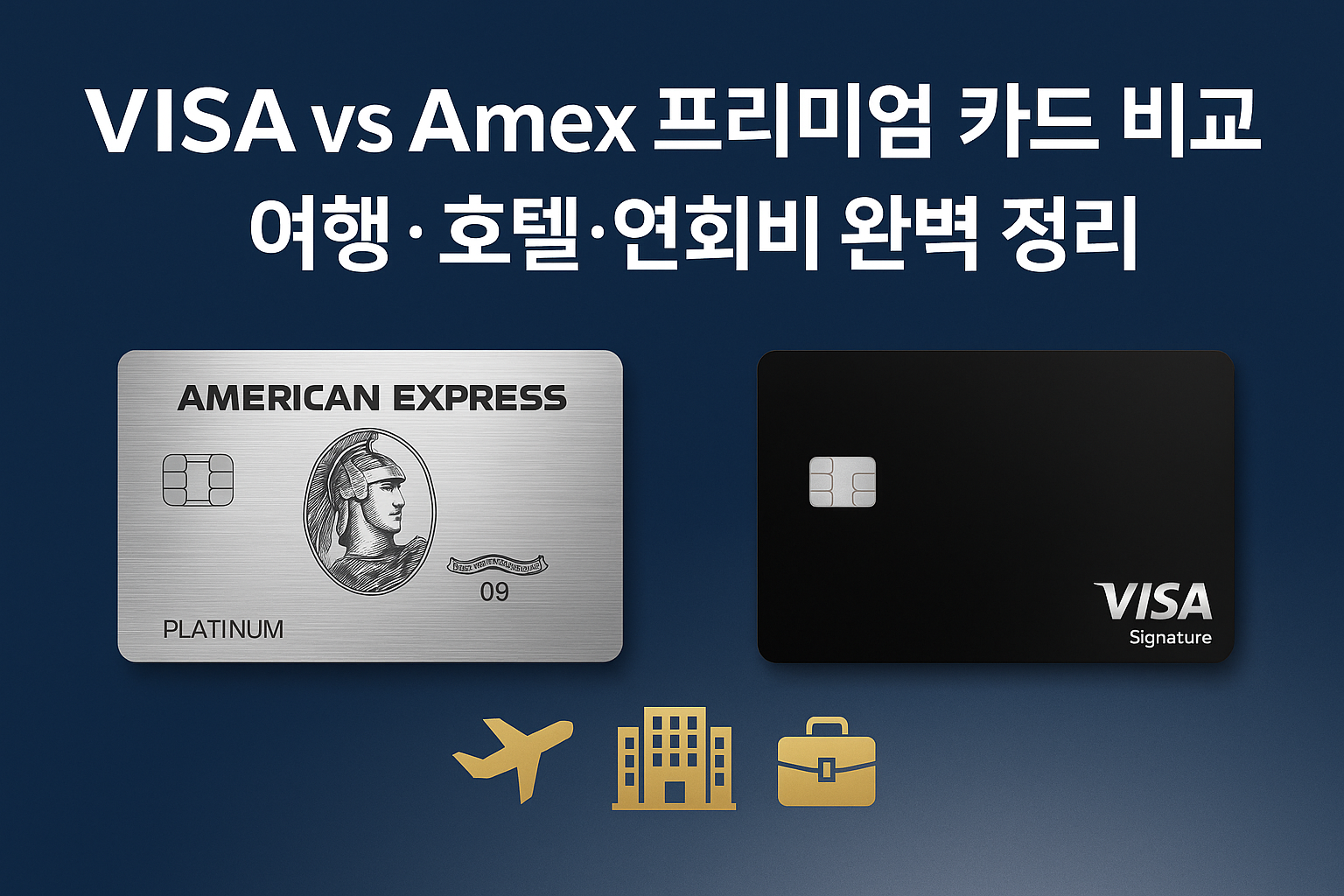 VISA Signature와 Amex Platinum 혜택 비교 및 연회비 정리