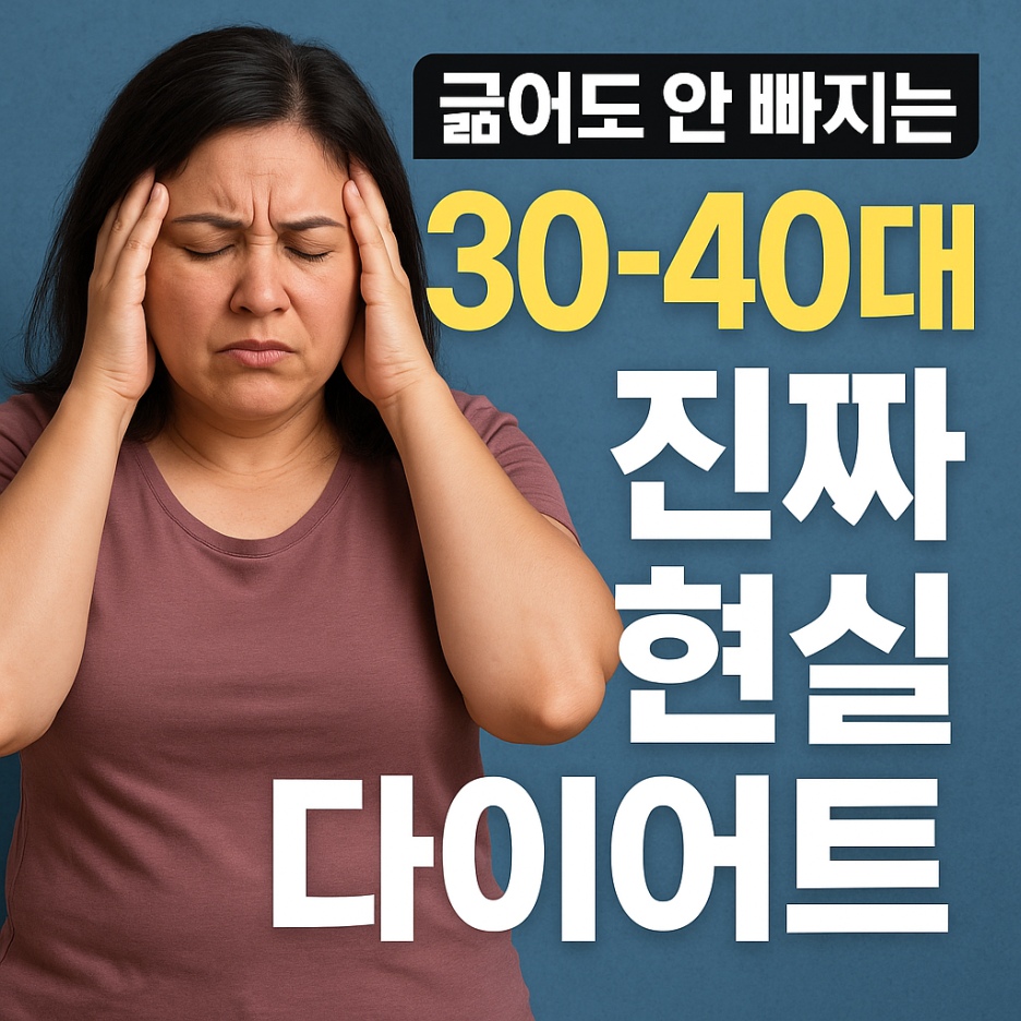 굶어도 안 빠지는 30-40대, 진짜 현실 다이어트