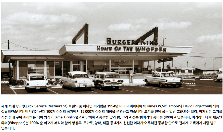 버거킹 역사