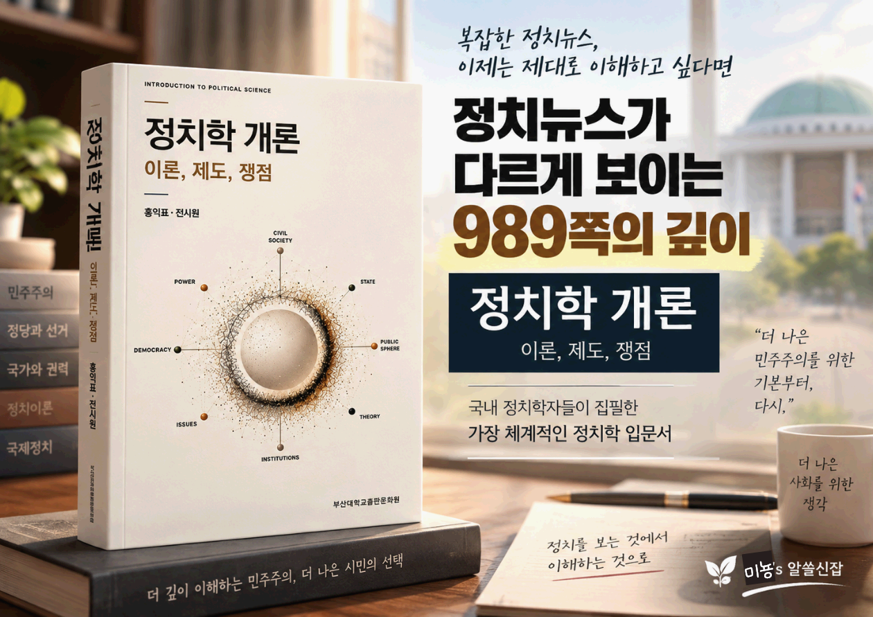 정치뉴스가 다르게 보이는 989쪽, 『정치학개론』|정치학 입문서 추천: 정치를 '보는 것'에서 '이해하는 것'으로