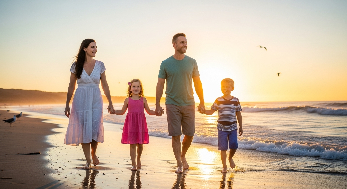 손을 맞잡은 가족의 이미지