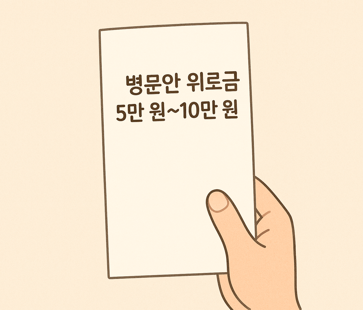 병문안 위로금