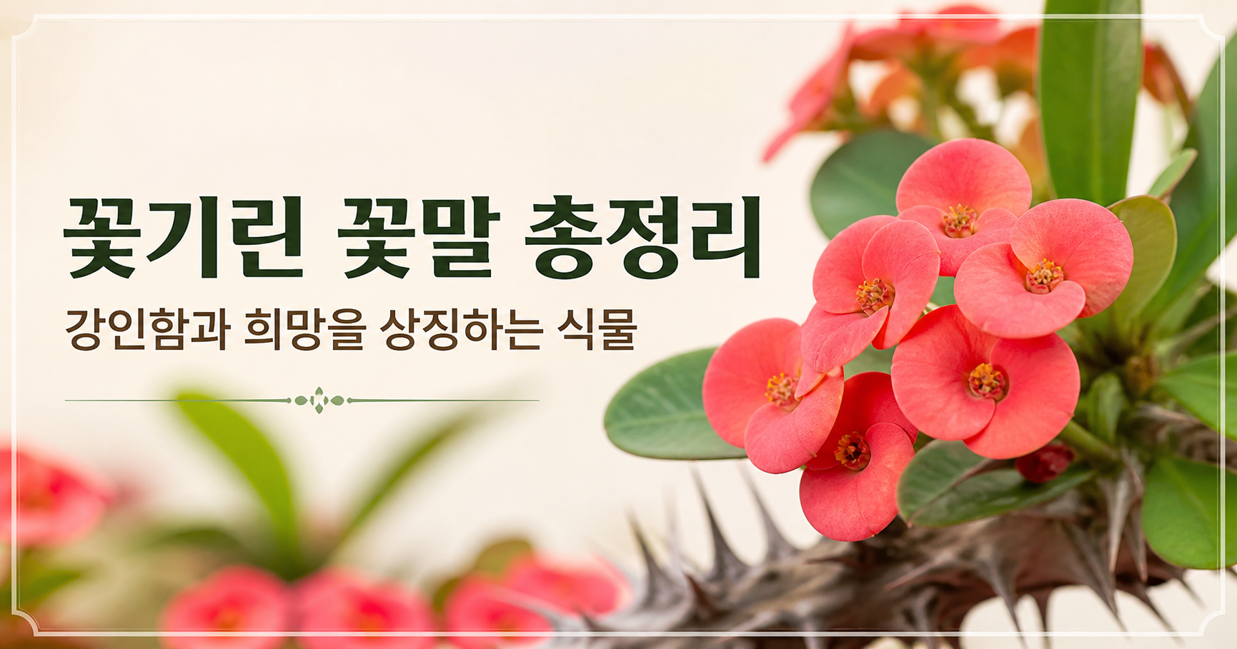 꽃기린 꽃말