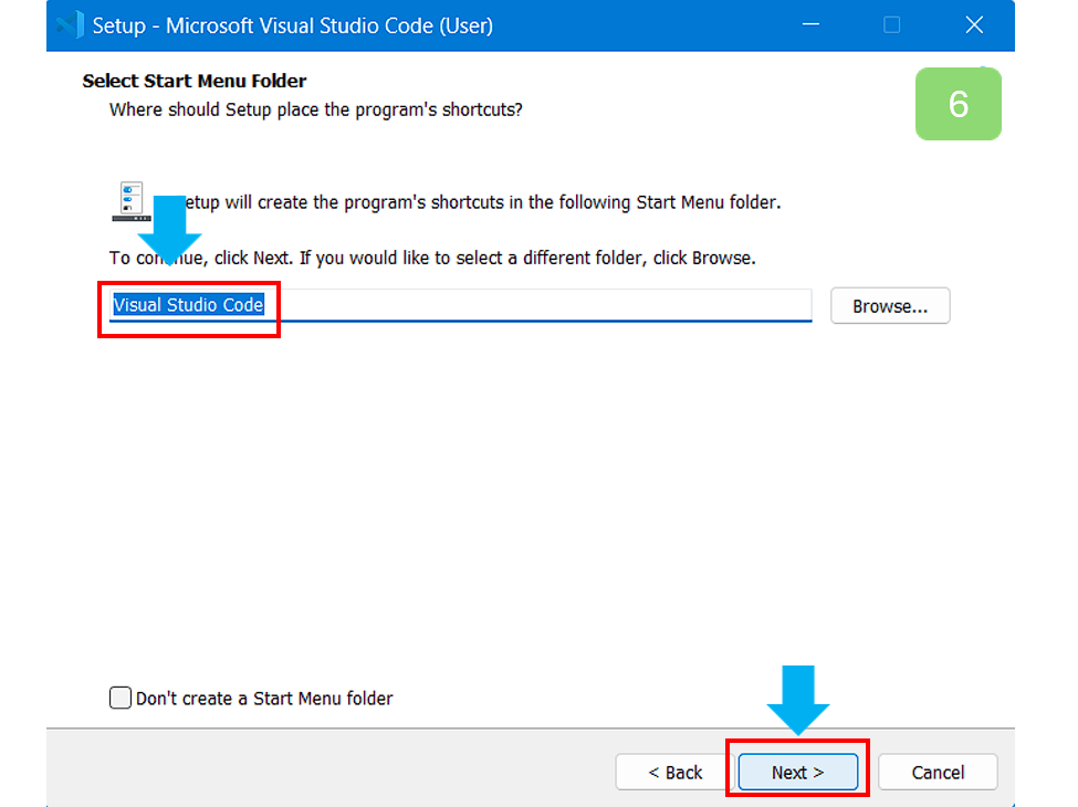 Visual Studio Code 이름을 정해주세요.
