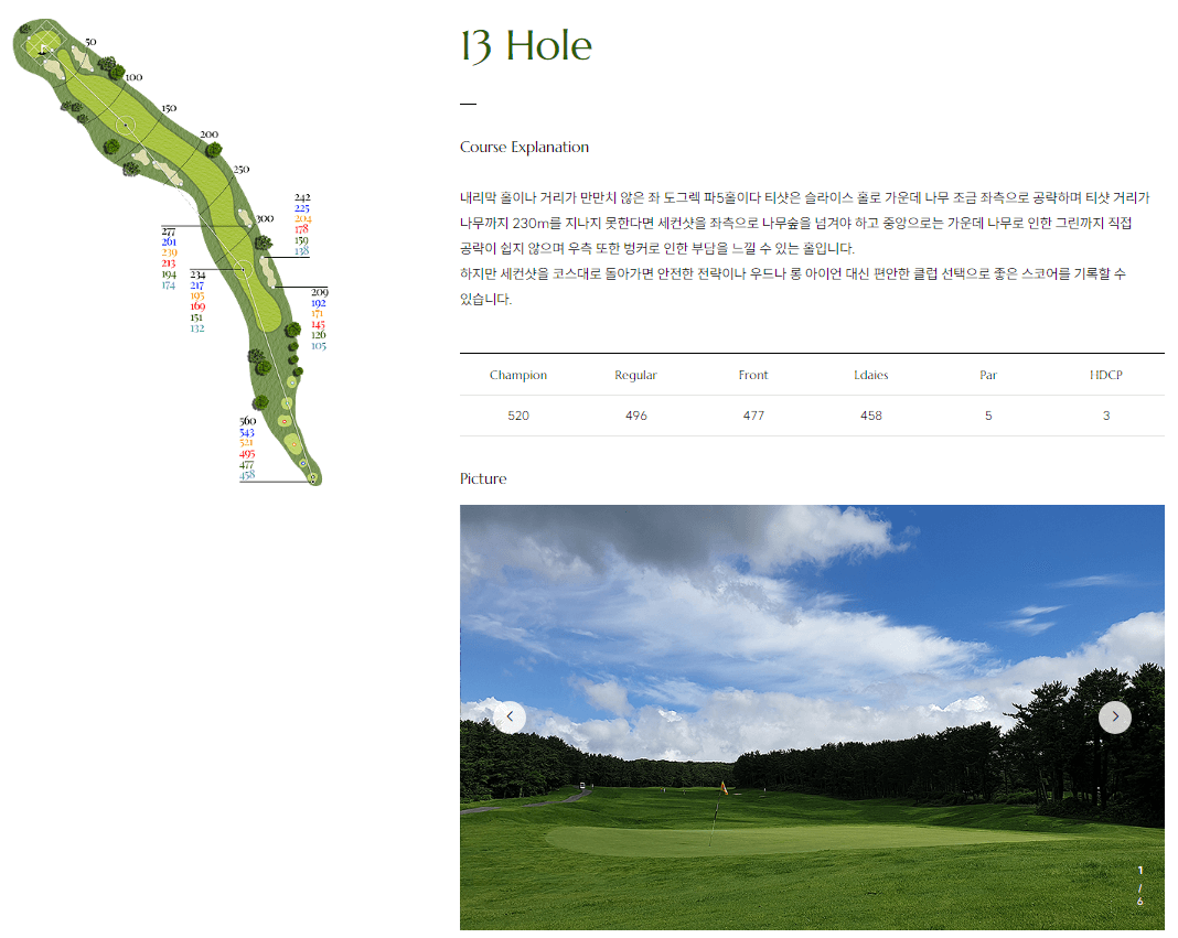 더 시에나 컨트리클럽 동코스 4