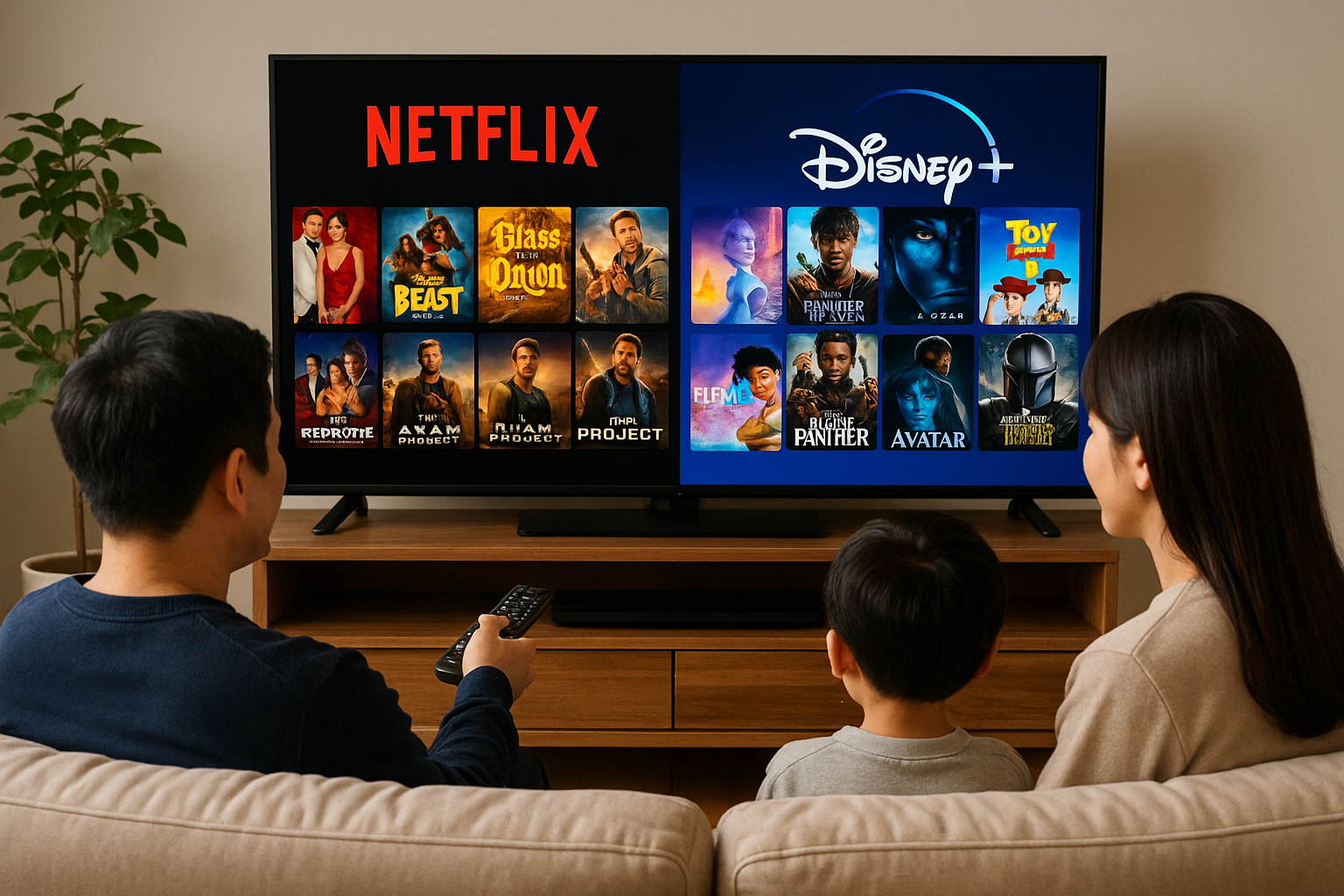 넷플릭스와 디즈니플러스 영화 비교