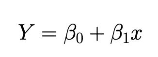 simple linear regression formula