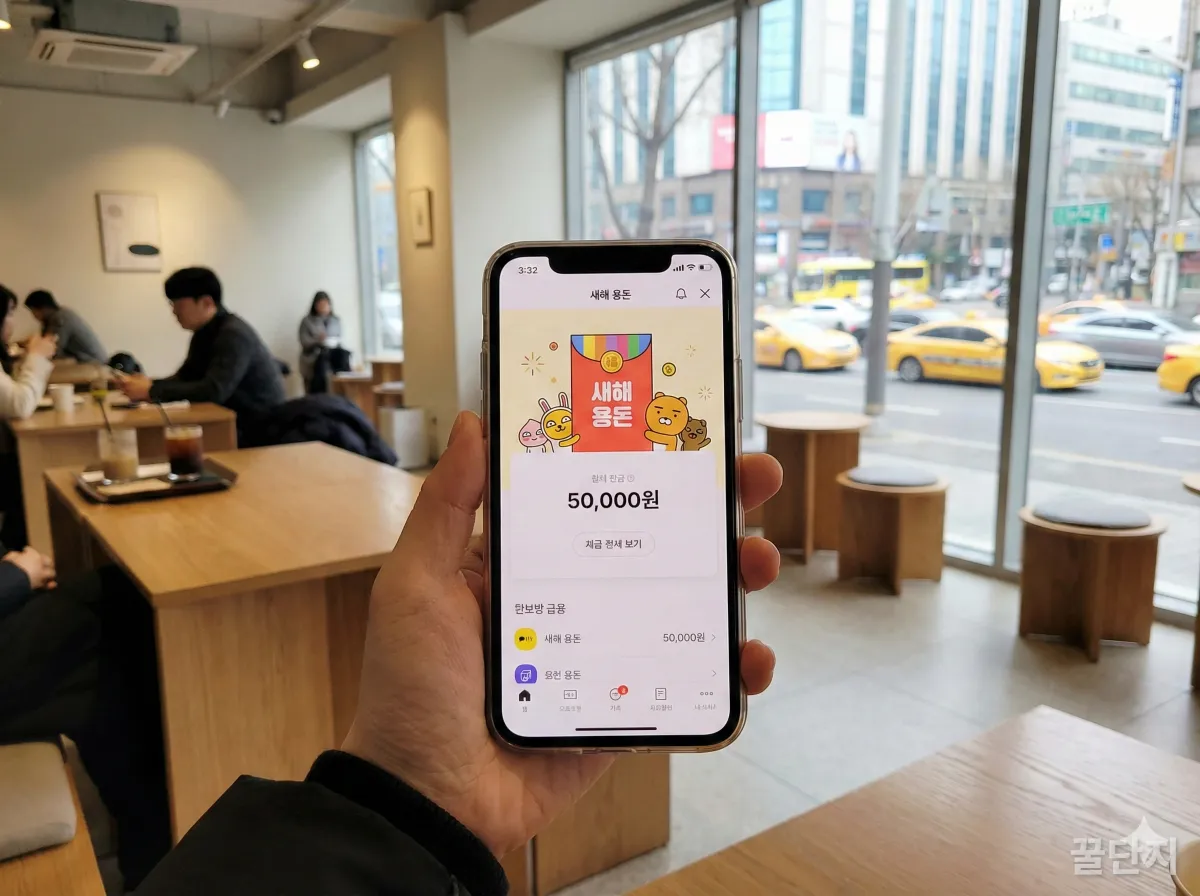 스마트폰으로 간편하게 보내는 모바일 세뱃돈 송금 화면