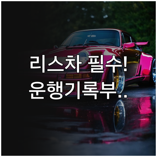 법인 리스 차량 임직원 전용 보험 가..