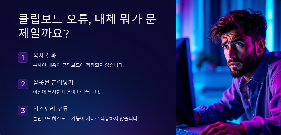 윈도우11 클립보드 오류 해결법