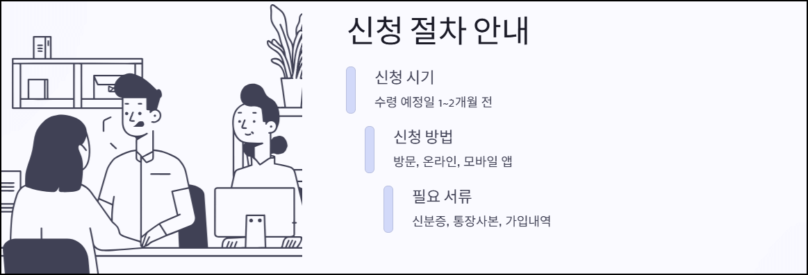 국민연금 신청 절차 안내