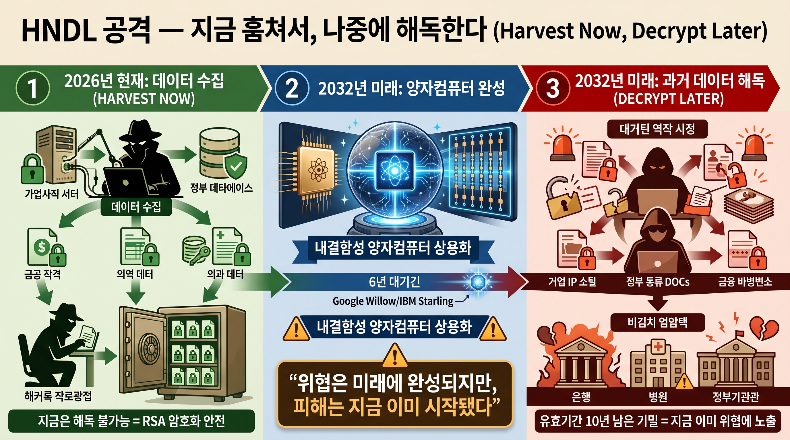 HNDL 공격 타임라인