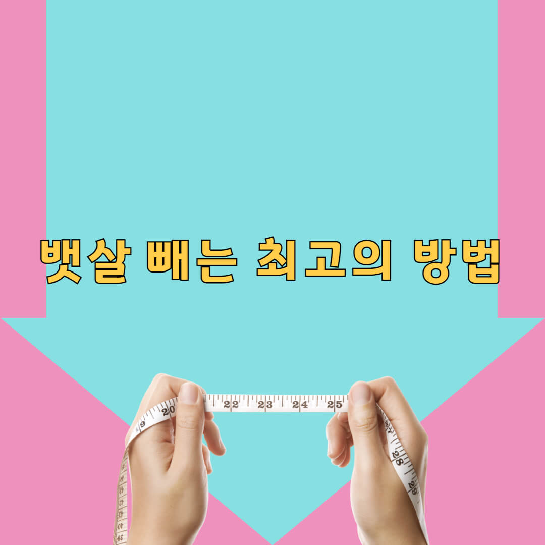 뱃살 빼는 최고의 방법