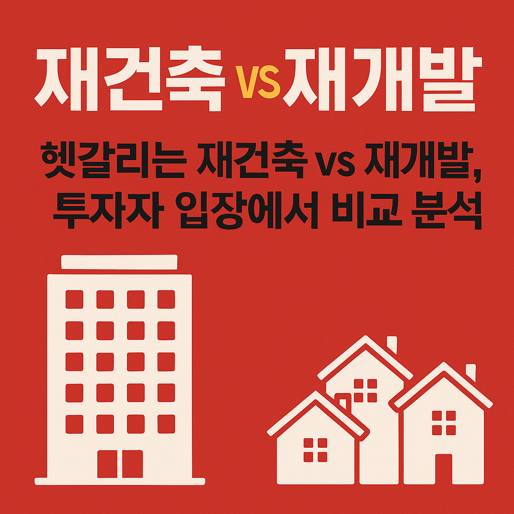 재건축 VS 재개발 비교 분석