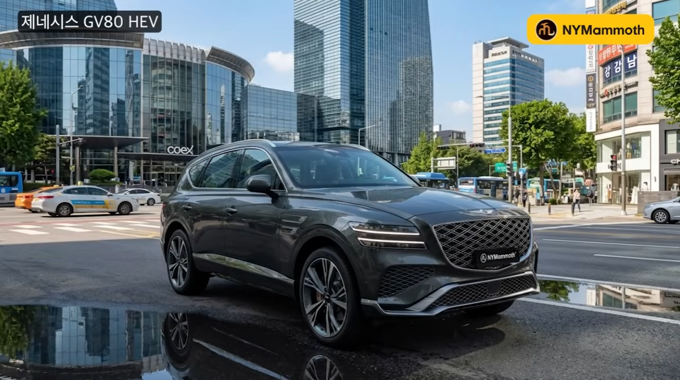 제네시스 GV80 하이브리드 예상도 (출처 : 뉴욕맘모스)