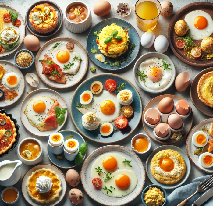 계란으로 만드는 건강한 음식