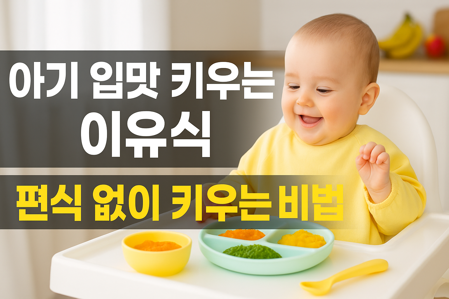 아기 입맛 키우는 이유식, 편식 없이 키우는 비법