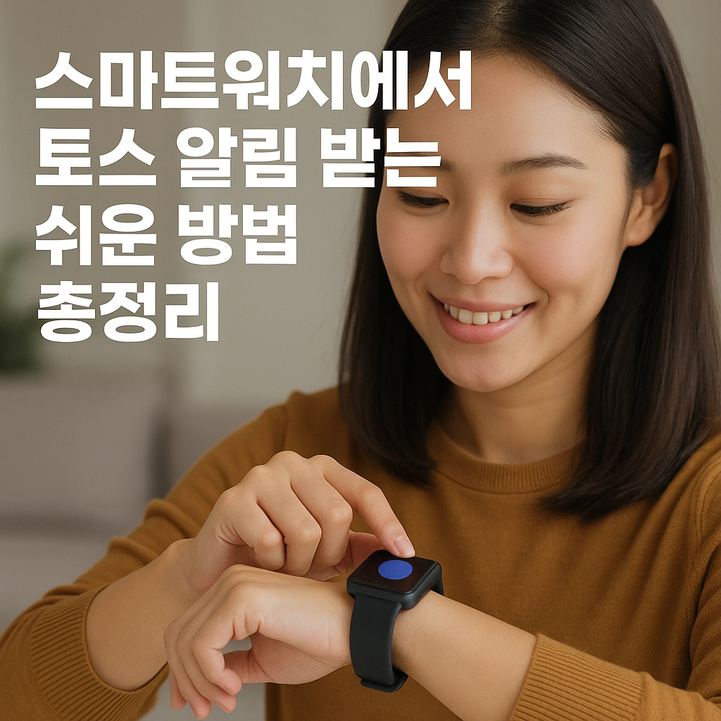스마트워치에서 토스 알림 받는 쉬운 방법 총정리