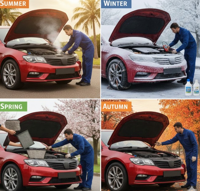 초보 운전자 차량 관리 계절편 이미지