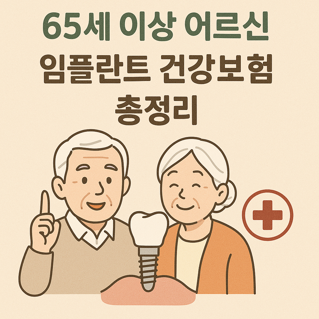 65세 이상 어르신 임플란트 건강보험 혜택