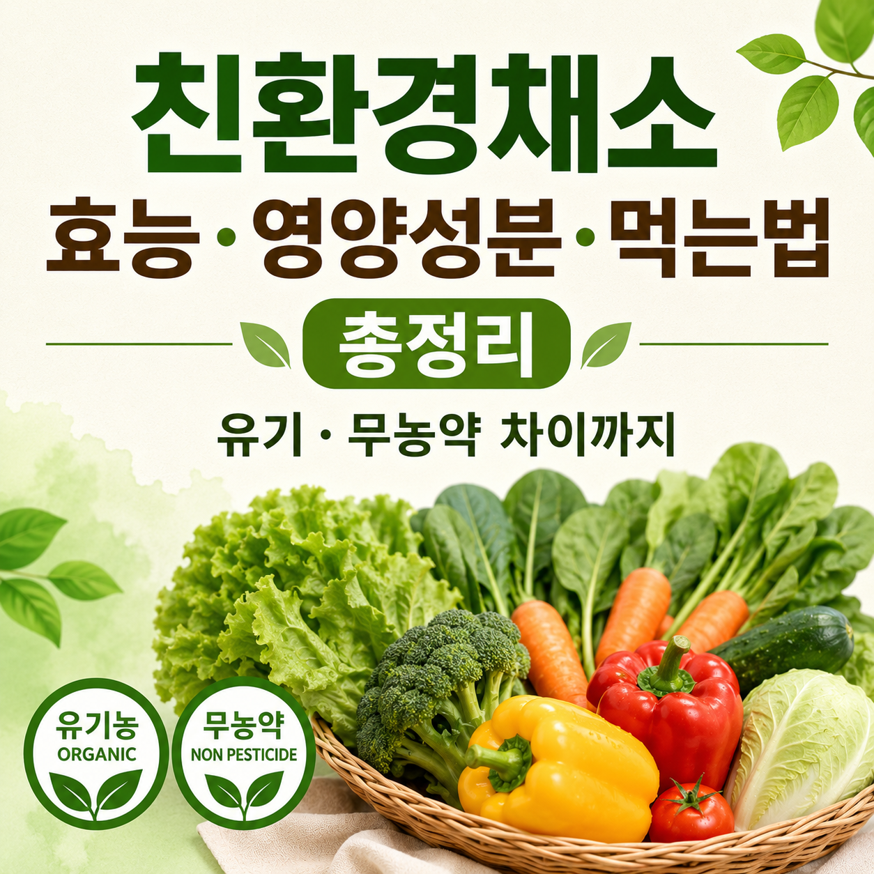 친환경채소 효능