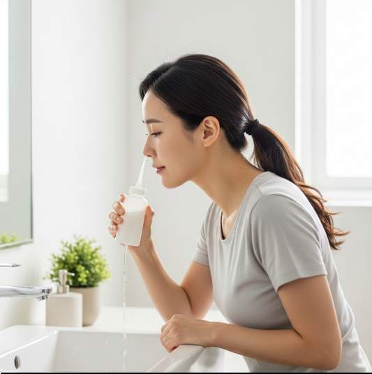 꽃가루 비염 전용 코세척기 사용 방법