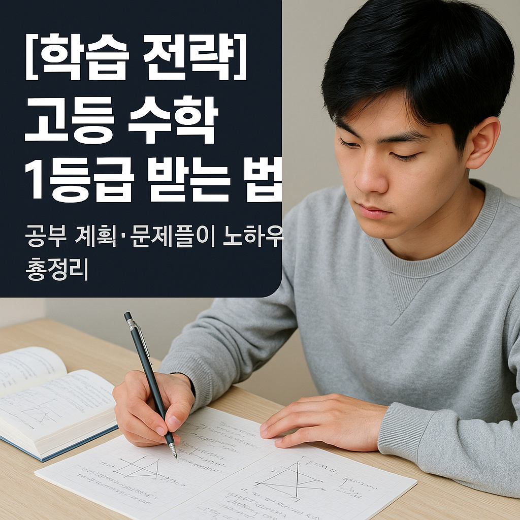 [학습 전략] 고등 수학 1등급 받는 법 ｜ 공부 계획·문제풀이 노하우 총정리