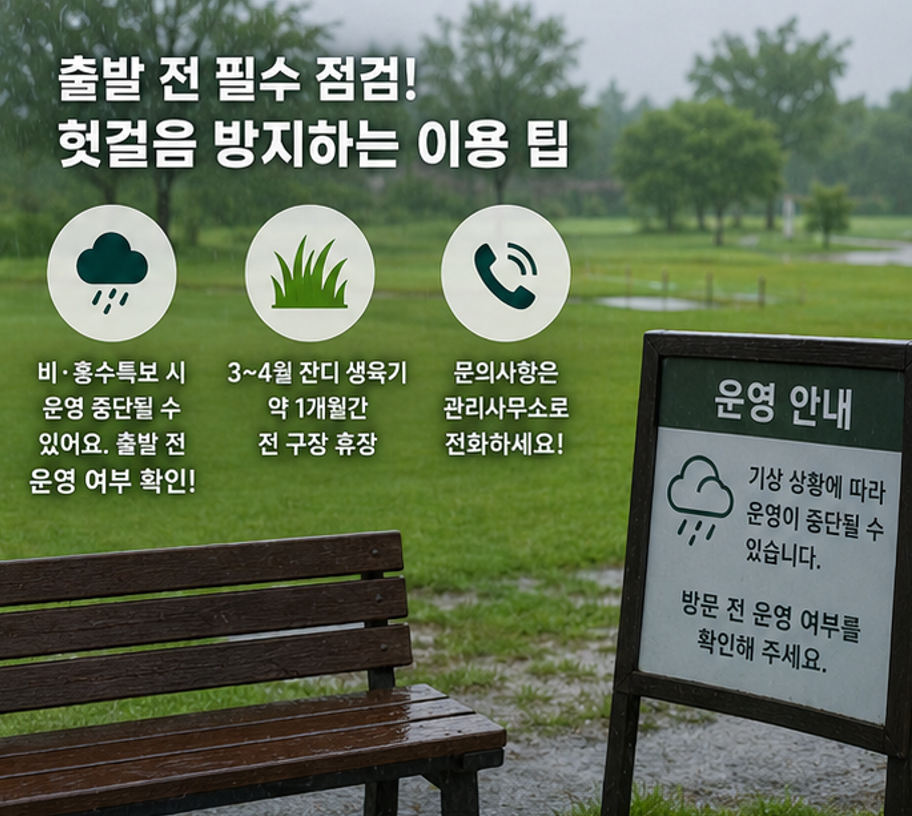 남강 수변에서 27홀 라운딩, 함안 파크골프장 예약 꿀팁 (위치, 코스, 이용시간, 요금 등)