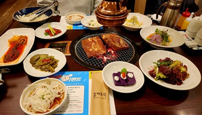 갈비도락상차림