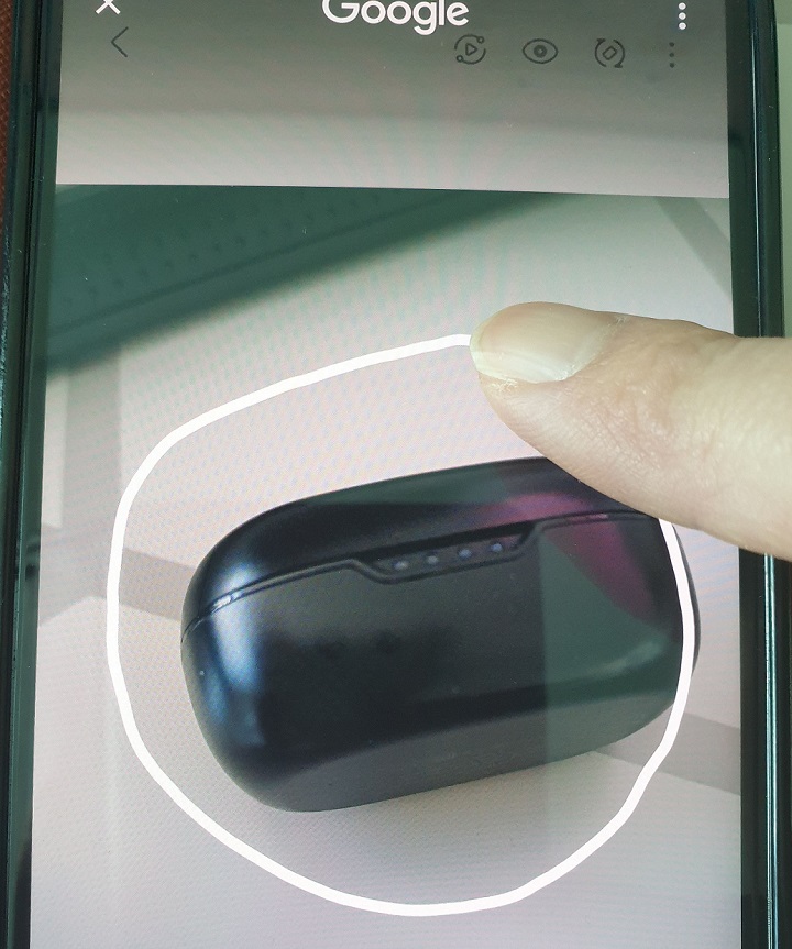 서클 그리는 화면 보임