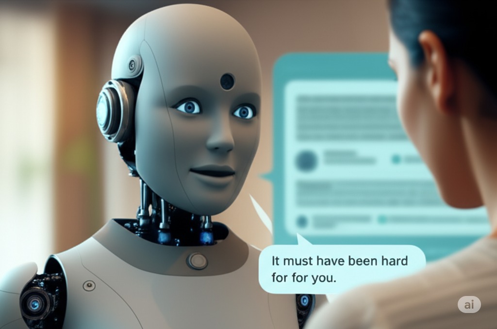 로봇,인간,인사나누는 이미지