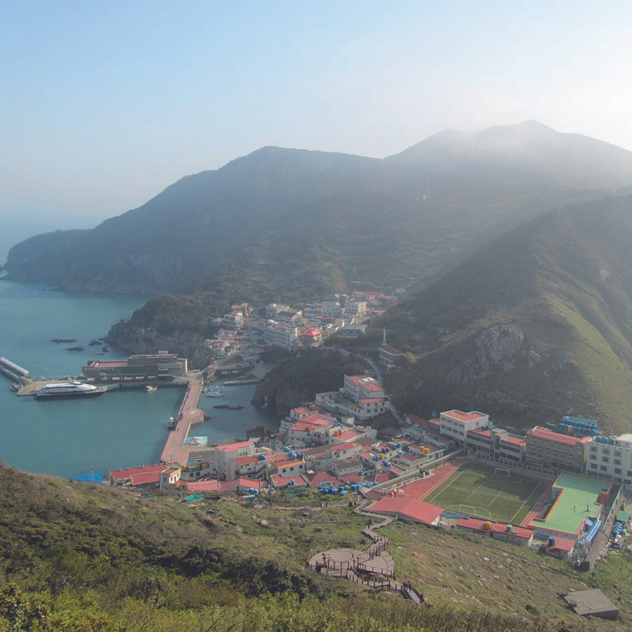 홍도 깃대봉 등산지도