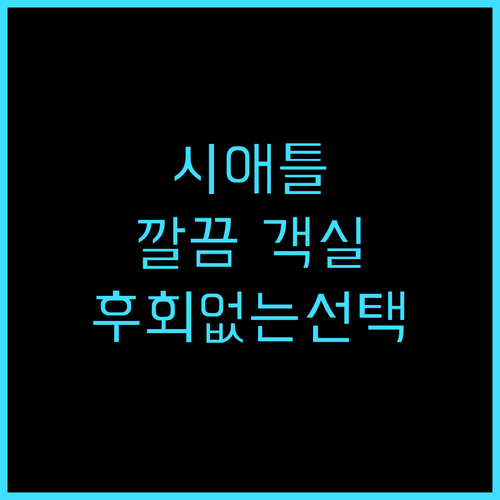 하얏트 리젠시 시애틀 추천 후기 깔끔..