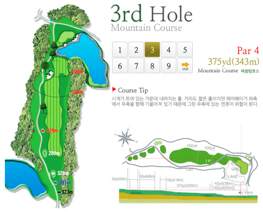 그린필드 컨트리클럽 마운틴코스 3