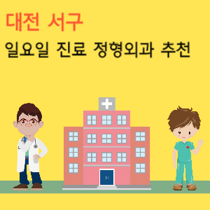 대전 서구 일요일 진료 정형외과 추천