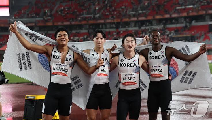 남자 400M 계주 동메달