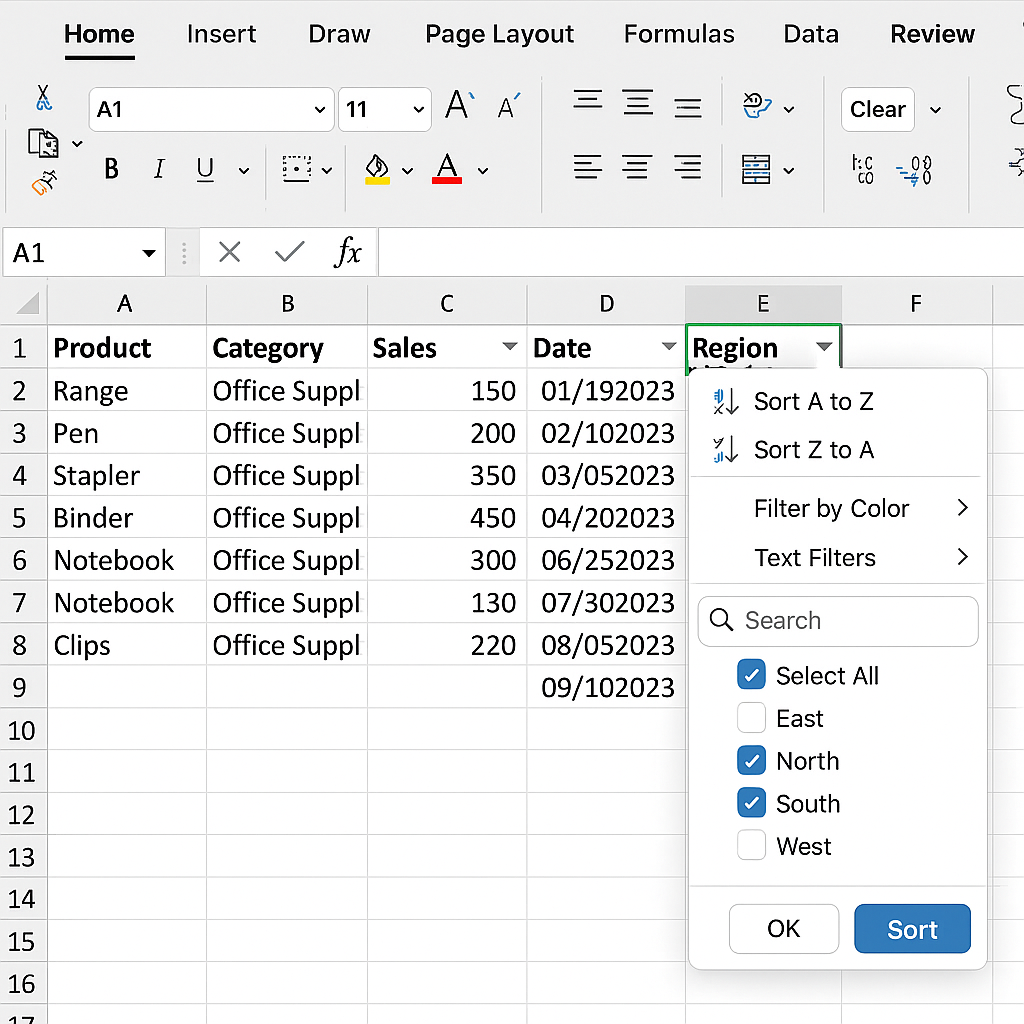 필터링 단축키로 원하는 데이터 추출 관련 사진