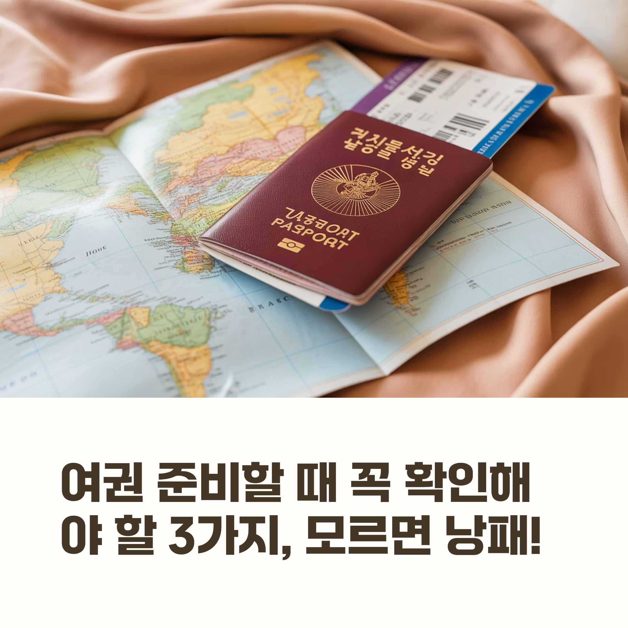 여권 준비할 때 꼭 확인해야 할 3가지, 모르면 낭패!