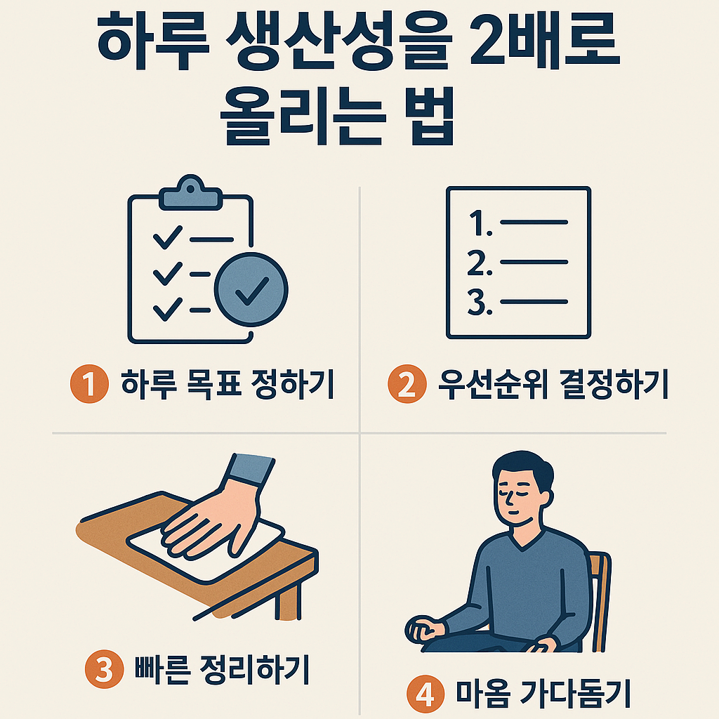 출근 전 10분 활용법: 하루 생산성을 2배로 올리는 법